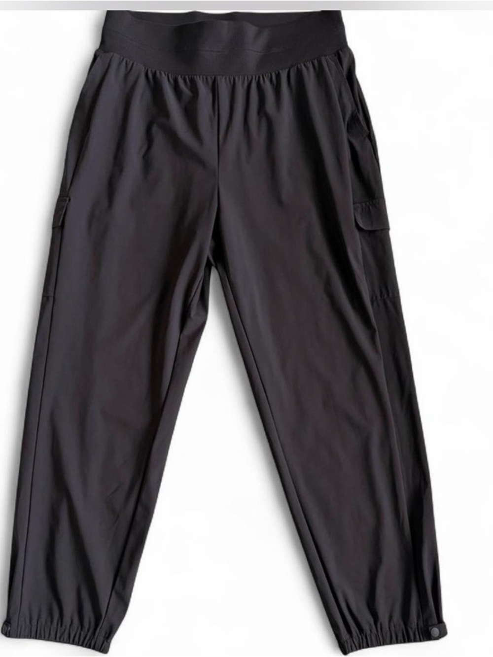 Talbots Black Cargo Jogger Pants with Elastic Cuffs